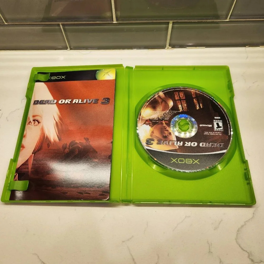 Dead or Alive 3 (Microsoft Xbox, 2001) COMPLETE with Case & Manual